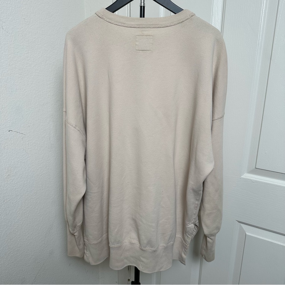 Split-Hem Tunic Crew Sweatshirt - Picture 3 of 6